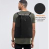 Mochila con cordón, con estilo deportivo, bolsa de gimnasio para mujeres, hombres y niños, bolsa de gran tamaño con zíper y