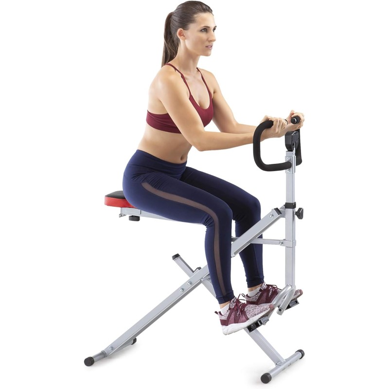 Marcy Máquina de sentadillas para entrenamiento de glúteos y quads XJ-6334, plata y negro