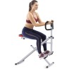 Marcy Máquina de sentadillas para entrenamiento de glúteos y quads XJ-6334, plata y negro