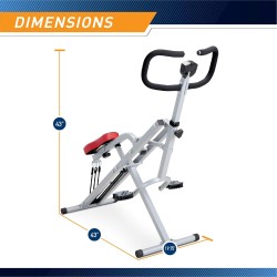 Marcy Máquina de sentadillas para entrenamiento de glúteos y quads XJ-6334, plata y negro