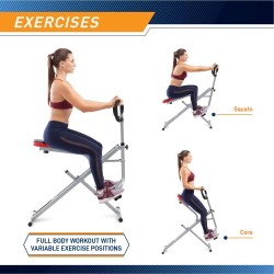 Marcy Máquina de sentadillas para entrenamiento de glúteos y quads XJ-6334, plata y negro