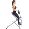 Marcy Máquina de sentadillas para entrenamiento de glúteos y quads XJ-6334, plata y negro