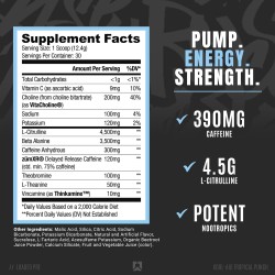 Ryse Loaded Suplemento en polvo para antes del entrenamiento para hombres y mujeres | Bombas, energía, enfoque | Beta alanina +