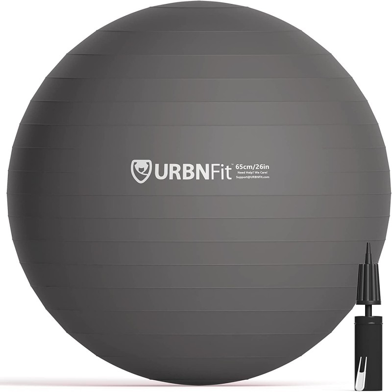 URBNFit - Pelota de ejercicio para yoga y entrenamiento, estabilidad del embarazo, bola de equilibrio suiza antiestallido con