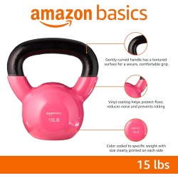 Amazon Basics Vinyl Kettlebell