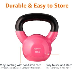 Amazon Basics Vinyl Kettlebell