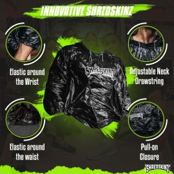 Shredskinz Traje de sauna como se ve en Shark Tank Trajes de sudor para mujeres y hombres Pérdida de peso: trajes de sauna, ropa