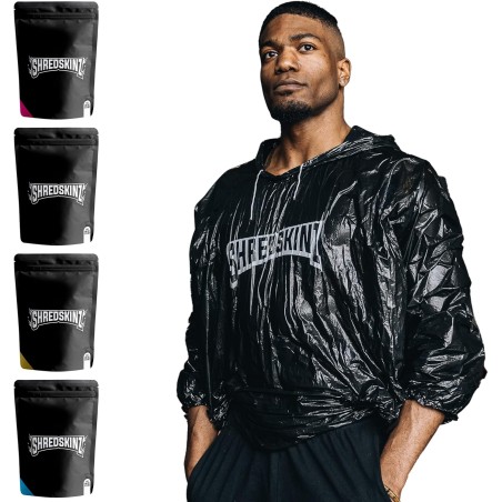 Shredskinz Traje de sauna como se ve en Shark Tank Trajes de sudor para mujeres y hombres Pérdida de peso: trajes de sauna, ropa