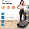 Natini Máquina de ejercicio de placa vibratoria, plataforma de vibración para entrenamiento de cuerpo completo, máquina de