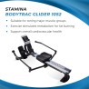 Stamina BodyTrac Glider Hydraulic Rowing Machine with Smart Workout App - Rower Workout Machine with Cylinder Resistance - Up to