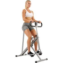 Sunny Health & Fitness Row-N-Ride Squat Assist Trainer for Glutes Workout With Adjustable Resistance, Easy Setup & Foldable