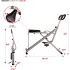 Sunny Health & Fitness Row-N-Ride Squat Assist Trainer for Glutes Workout With Adjustable Resistance, Easy Setup & Foldable