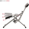 Sunny Health & Fitness Row-N-Ride Squat Assist Trainer for Glutes Workout With Adjustable Resistance, Easy Setup & Foldable