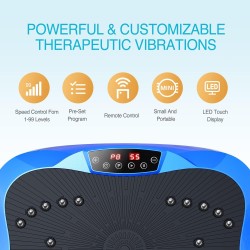 AXV Vibration Plate Exercise Machine Whole Body Workout Vibrate Fitness Platform Lymphatic Drainage Machine for Weight Loss