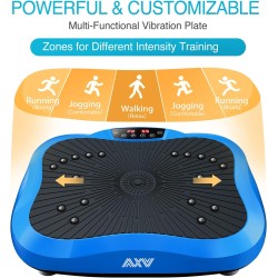 AXV Vibration Plate Exercise Machine Whole Body Workout Vibrate Fitness Platform Lymphatic Drainage Machine for Weight Loss