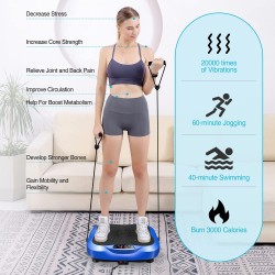 AXV Vibration Plate Exercise Machine Whole Body Workout Vibrate Fitness Platform Lymphatic Drainage Machine for Weight Loss