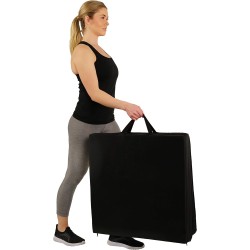 Sunny Health & Fitness Tapete de gimnasia plegable, extra grueso con asas de transporte, para ejercicio, yoga, fitness,