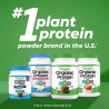 Orgain Proteína en polvo orgánica a base de plantas, dulce de azúcar cremoso de chocolate - 21 g de proteína, vegano, bajo en