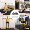 CAMBIVO Esterillas de ejercicio grandes para entrenamiento en casa, alfombrillas de entrenamiento extra gruesas para gimnasio en