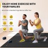 CAMBIVO Esterillas de ejercicio grandes para entrenamiento en casa, alfombrillas de entrenamiento extra gruesas para gimnasio en