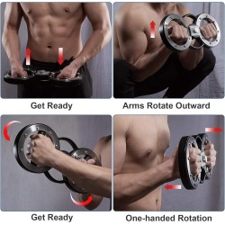 Spinning Burn Máquina rotadora, equipo de entrenamiento de brazo para hombres y mujeres, entrenador de antebrazo para boxeo,