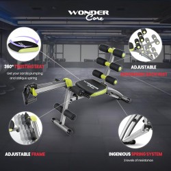 WONDER CORE 2 Adjustable Workout Bench for Home Gym, Multi-Functional Exercise Bench for Total Body Workouts, Work Out Bench