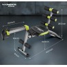 WONDER CORE 2 Adjustable Workout Bench for Home Gym, Multi-Functional Exercise Bench for Total Body Workouts, Work Out Bench