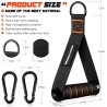 RENRANRING Gym Exercise Handles, Replacement Handle Attachments for Cable Machine Pulleys, Resistance Band and Strength Trainer,