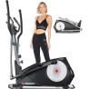 YOUNGFIT Elliptical Machine, 95% Pre-Installed Elliptical Exercise Machine Trainer with 22 Resistance Levels Hyper-Quiet