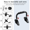 Max4out Ab Roller Wheel for Abs Workout, 7-IN-1 Ab Roller Kit with Knee Pad, Push Up Bars, Hand Grips and Resistance Bands for