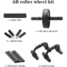 Max4out Ab Roller Wheel for Abs Workout, 7-IN-1 Ab Roller Kit with Knee Pad, Push Up Bars, Hand Grips and Resistance Bands for