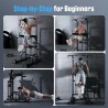 Sportsroyals Power Tower Pull Up Dip Station Multi-Function Home Gym Strength Training Fitness Equipment 440LBS