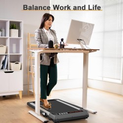 Elseluck Walking Pad, Under Desk Treadmill for Home Office, 2 in 1 Portable Walking Treadmill with Remote Control, Walking