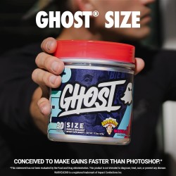 GHOST Size Muscle Builder Suplemento dietético – Warheads Sour Watermelon, 30 porciones – Creatina muscular crecimiento y