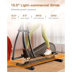 Niceday Elliptical Machine, Elliptical Trainer for Home with Hyper-Quiet Magnetic Driving System, 16 Resistance Levels, 15.5IN