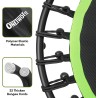 ONETWOFIT Trampolín rebotador de 42 pulgadas/45 pulgadas para adultos, mini trampolín silencioso con barra de mano ajustable de