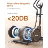 Niceday Elliptical Machine, Elliptical Trainer for Home with Hyper-Quiet Magnetic Driving System, 16 Resistance Levels, 15.5IN