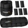 APEXUP 10lbs/Pair Adjustable Ankle Weights for Women and Men, Modularized Leg Weight Straps for Yoga, Walking, Running,