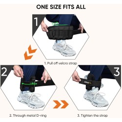 APEXUP 10lbs/Pair Adjustable Ankle Weights for Women and Men, Modularized Leg Weight Straps for Yoga, Walking, Running,