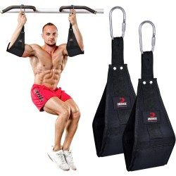 DMoose Hanging Ab Straps for Pull Up Bar & Abdominal Muscle Building, Rip Resistant and Padded Arm Support for Ab Workout, Ab